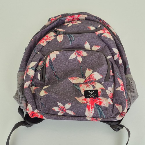 Roxy backpack grey floral - grey,